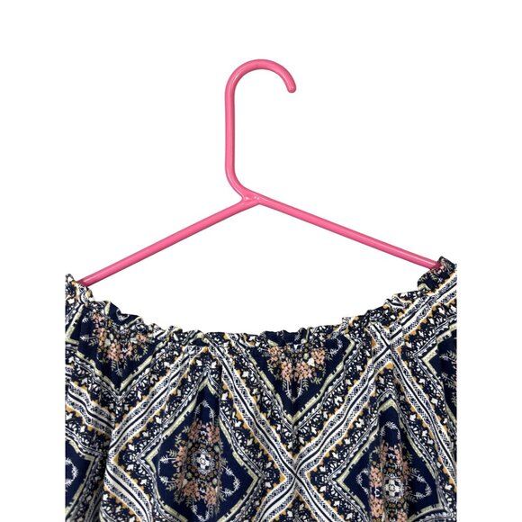 New With Tags Women's XL Absolutely Famous Print Peasant Top NWT - Picture 5 of 12
